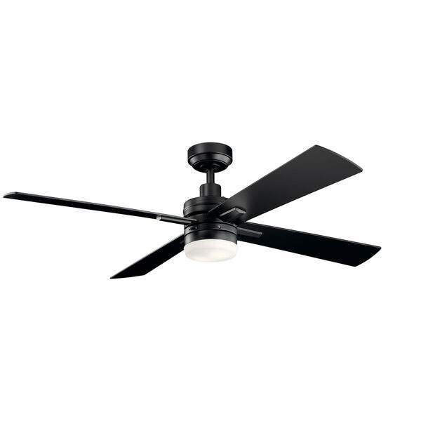 Lija Satin Black 52-Inch LED Ceiling Fan, image 2