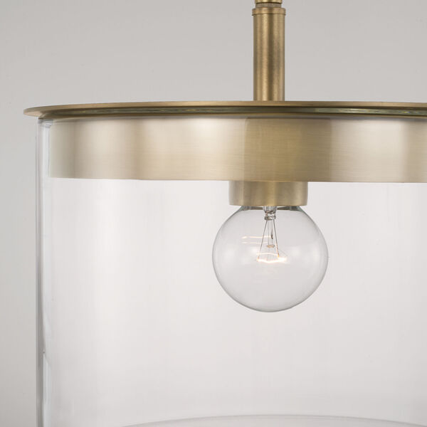 HomePlace Mason One-Light Semi-Flush or Pendant with Clear Glass, image 3