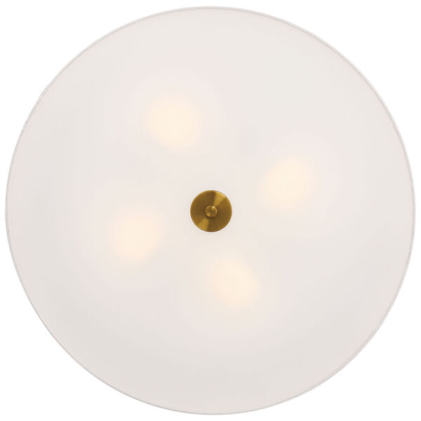 Mid Town Brass-Antique and Satin Four-Light LED Flush Mount, image 2