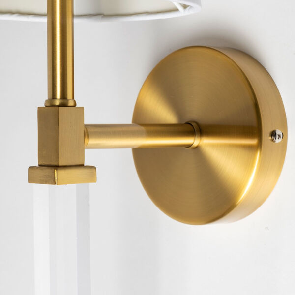 Santander II Gold and White One-Light Wall Sconce, image 5