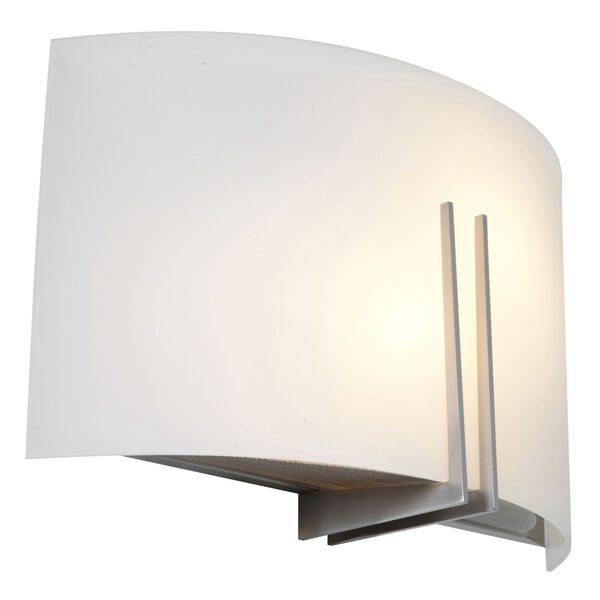 Prong Brushed Steel 12-Inch Two-Light Led Wall Sconce, image 1