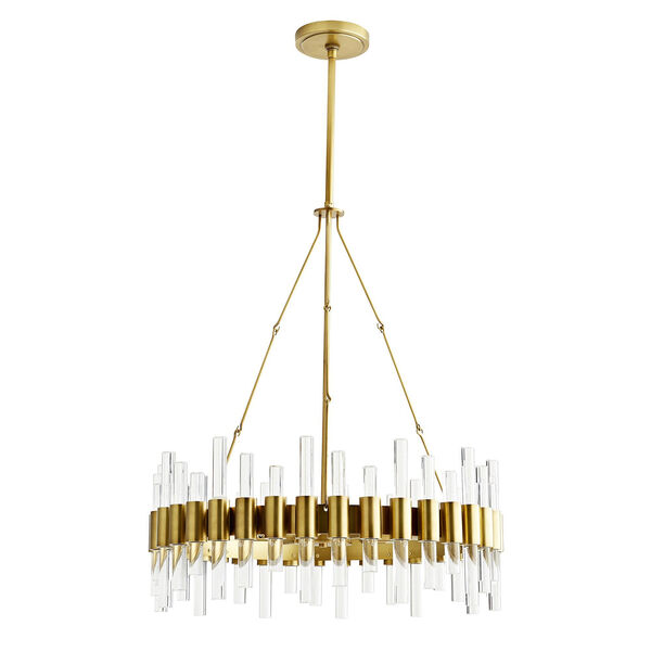 Haskell Gold Eight-Light Chandelier, image 3