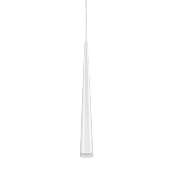White 24-Inch One-Light LED Pendant, image 1