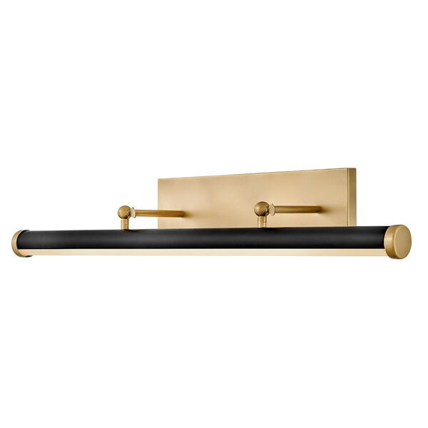 Regis Heritage Brass and Black Large Integrated LED Wall Sconce, image 3