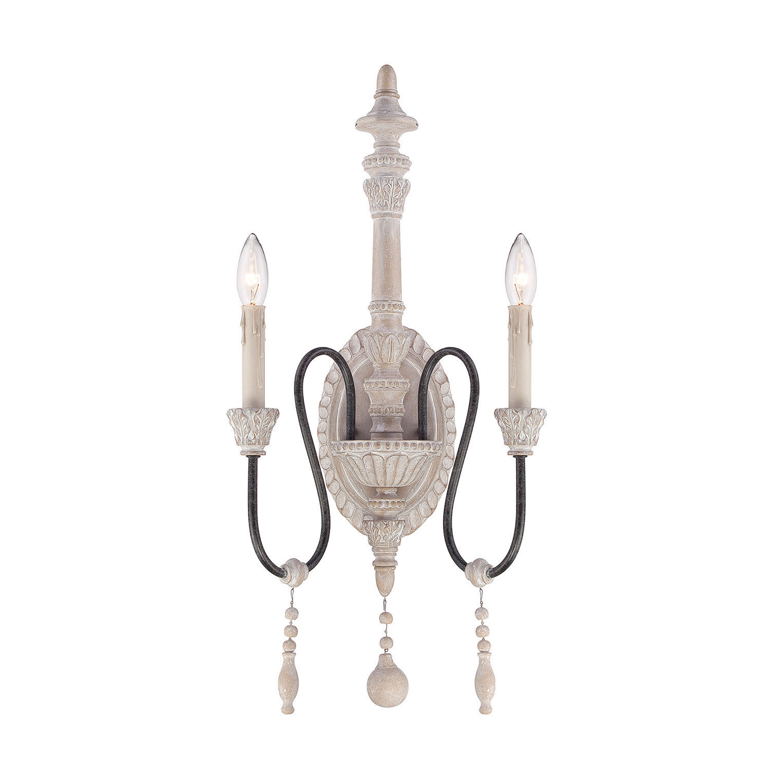 Classic Lighting 5752 AGB IRC Parisian Sconce with Wall Bracket