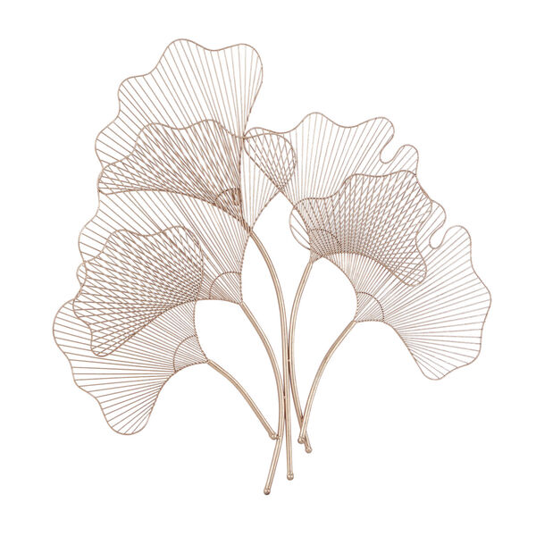 Copper Metal Floral Wall Decor, image 5