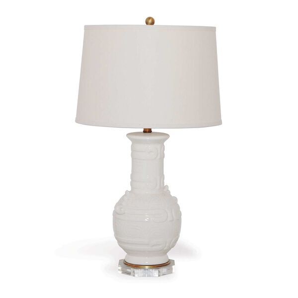 Dynasty White One-Light Table Lamp, image 2