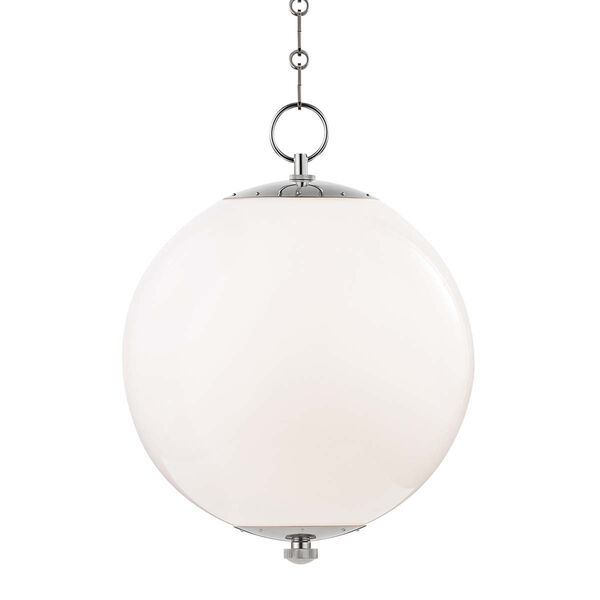 Sphere No.1 Gray and White One-Light Pendant, image 1