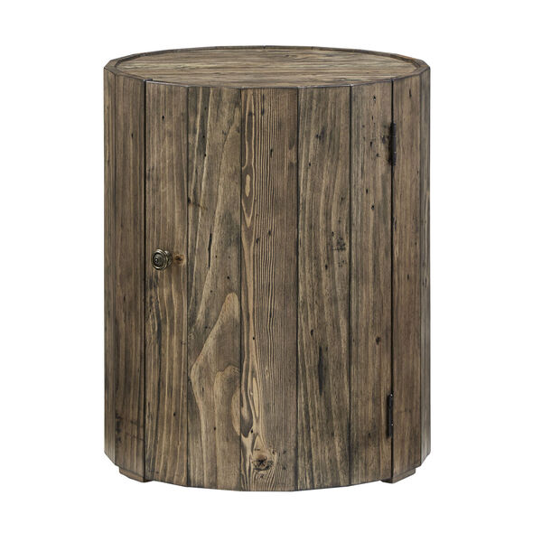 Eita Distressed Brown and Reclaimed Wood End Table, image 2