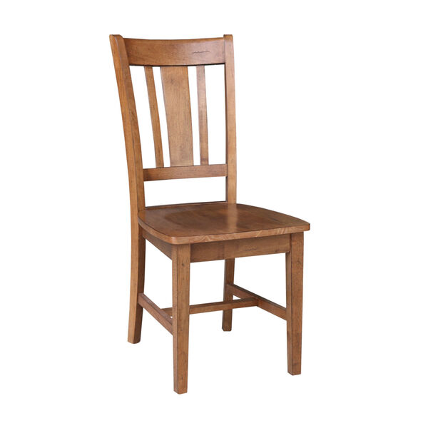 San Remo Distressed Oak Splat Back Chair, Set of 2, image 3