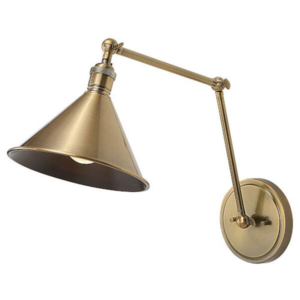 Exeter Antique Brass One-Light Adjustable Wall Sconce, image 4