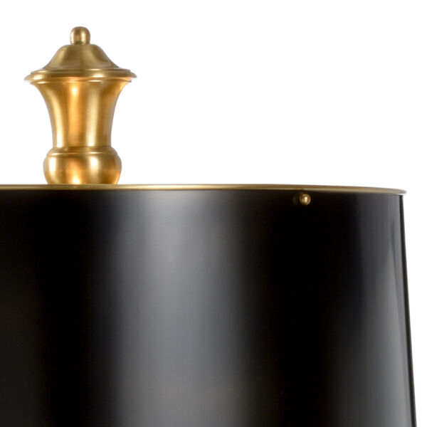 Hearst Antique Brass and Black Buffet Table Lamp, image 3