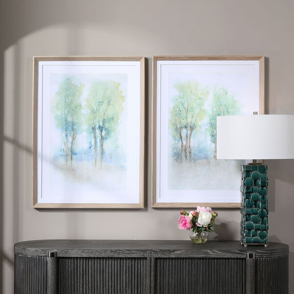 Meadow View Silver Framed Prints, Set of 2, image 1
