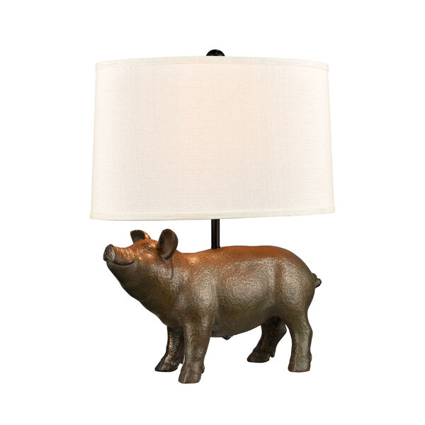 Trotters Cold Cast Bronze One-Light Table Lamp, image 1