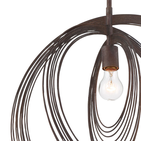 Doral Forged Bronze 20-Inch One-Light Pendant, image 4