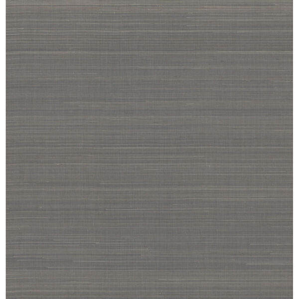 Antonina Vella Elegant Earth Charcoal Abaca Weaves Wallpaper, image 2