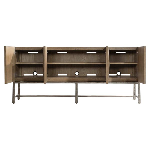 Aventura Marcona Frosted Nickel Entertainment Credenza, image 6
