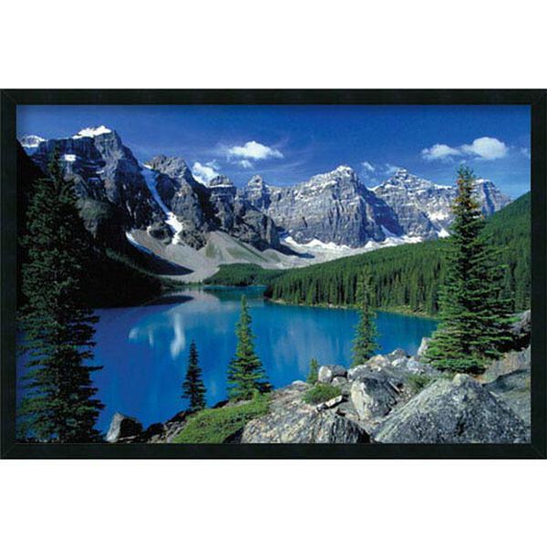 Moraine Lake, Banff: 37.4 x 25.4 Print Framed with Gel Coated Finish, image 1