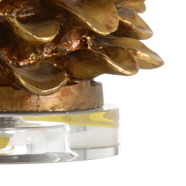 Antique Gold One-Light Pinecone Table Lamp, image 2