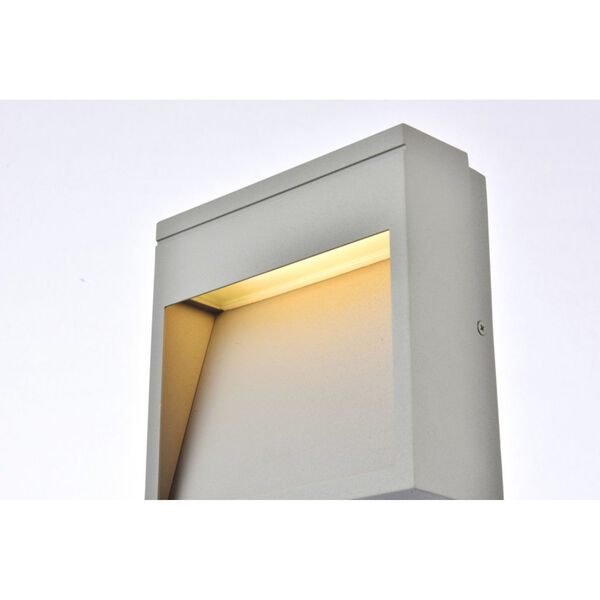 Raine Silver 110 Lumens Eight-Light LED Outdoor Wall Sconce, image 3