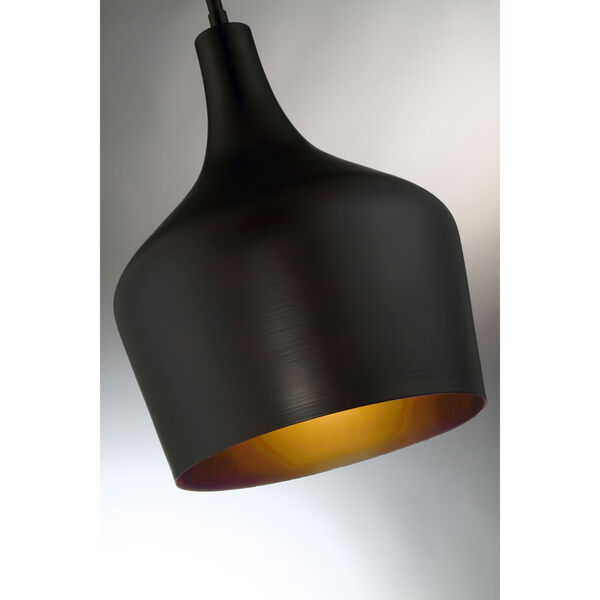 Uptown Rubbed Bronze One-Light Pendant, image 3