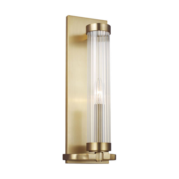 Demi Burnished Brass Five-Inch-Inch One-Light Bath Sconce, image 1