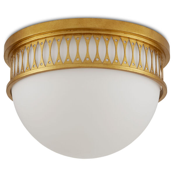 Lola Contemporary Gold One-Light Integrated LED Flush Mount, image 2