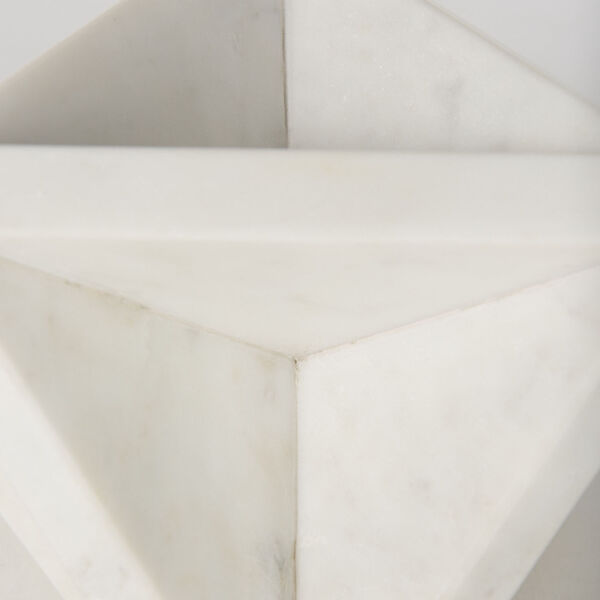 Sophia White Marble Decor Stand, image 6
