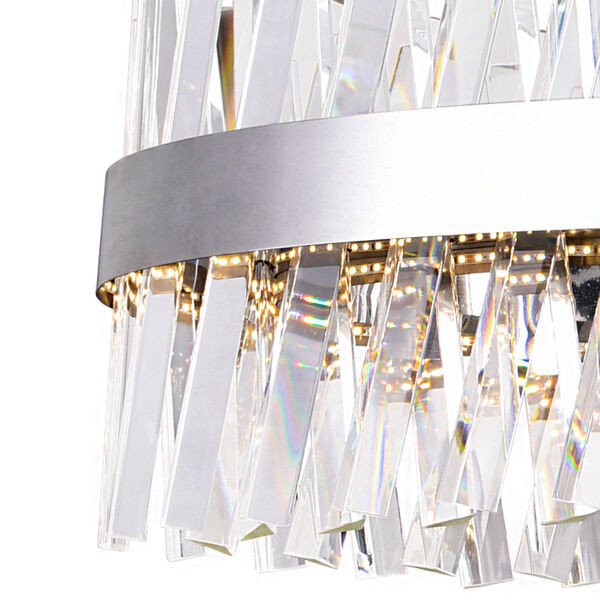 Glace Chrome 40-Inch LED Drum Chandelier, image 2