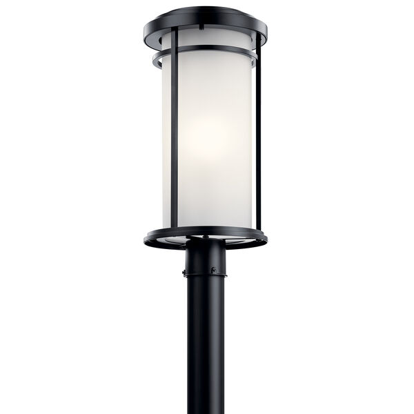 Toman Black One-Light Outdoor Post Lantern, image 1