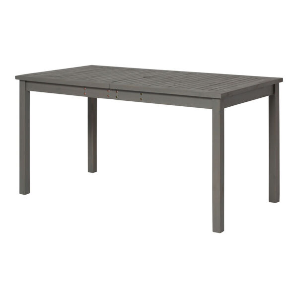 Gray Wash 32-Inch Simple Outdoor Dining Table, image 2