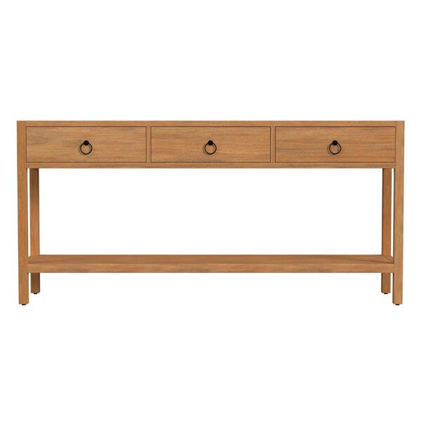 Lark Natural Mango Three-Drawer 65-Inch Console Table, image 2