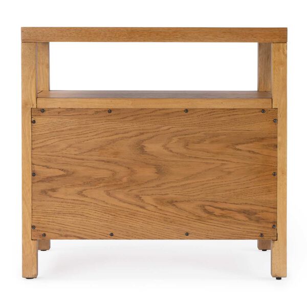 Celine Light Natural Two Drawer Wide Nightstand, image 6