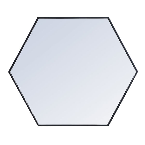 Eternity Black 38-Inch Hexagon Mirror, image 6