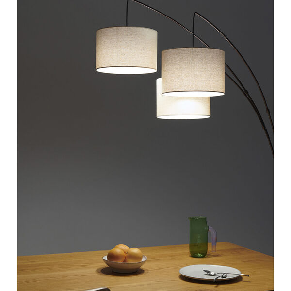 Trilage Bronze Three-Light LED Floor Lamp, image 2