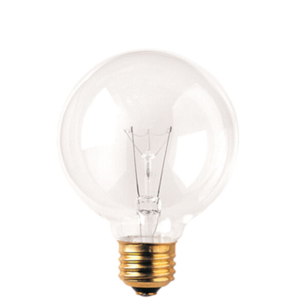 Pack of 24 Clear Incandescent G25 Standard Base Warm White 255 Lumens Light Bulbs, image 1