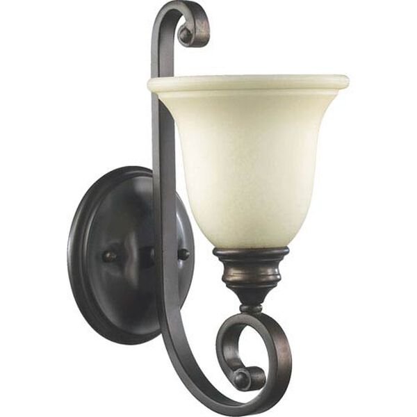 Bryant One-Light Oiled Bronze with Antique Gold Sconce, image 1