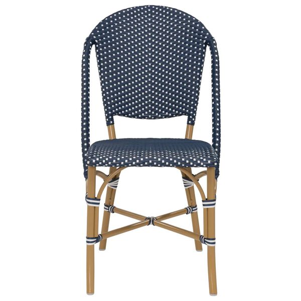 Alu Affaire Sofie Navy, White and Almond Outdoor Dining Chair, image 2