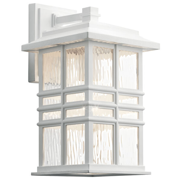 Beacon Square White One-Light Eight-Inch Outdoor Wall Sconce, image 1
