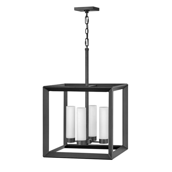 Rhodes Brushed Graphite Four-Light Outdoor Pendant, image 1