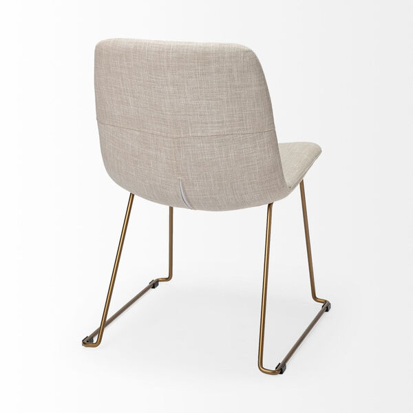 Sawyer I Cream and Gold Dining Chair, image 6