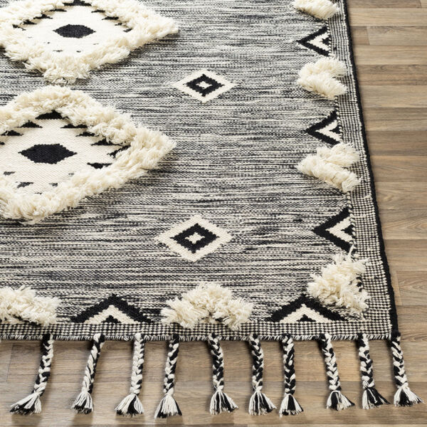 Apache Black and Cream Rectangle 9 Ft. x 12 Ft. Rugs, image 3