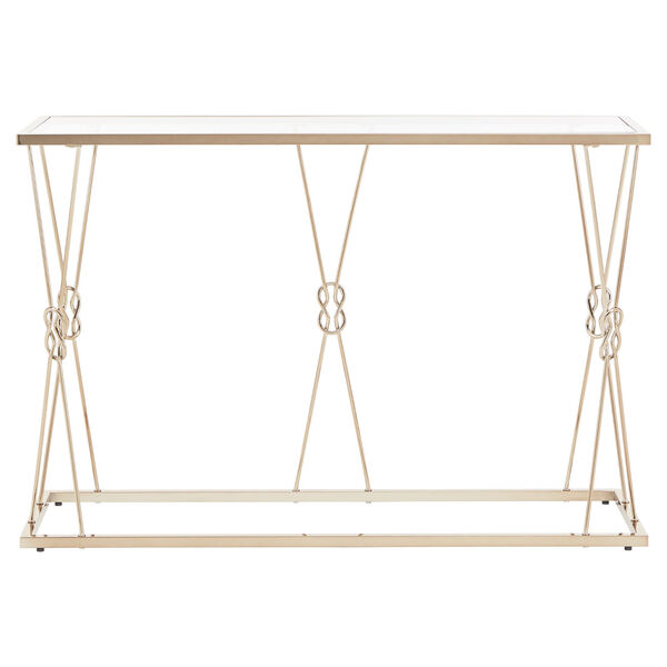 May Champagne Gold Knot Frame Sofa Table, image 2