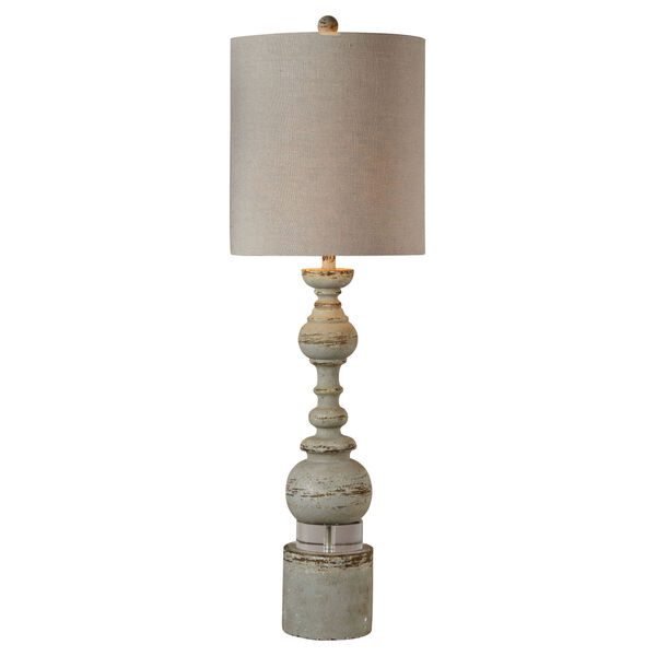 Elise Distressed Blue and Gray One-Light 44-Inch Buffet Lamp Set of Two, image 1