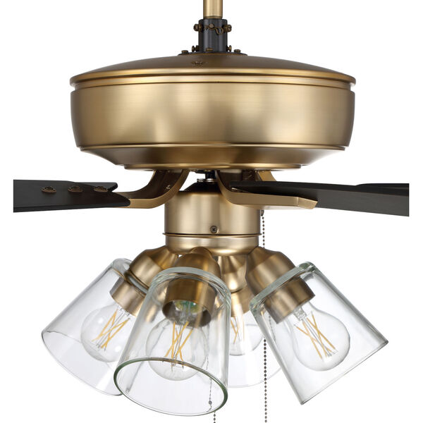 Pro Plus Satin Brass 52-Inch Four-Light Ceiling Fan, image 7