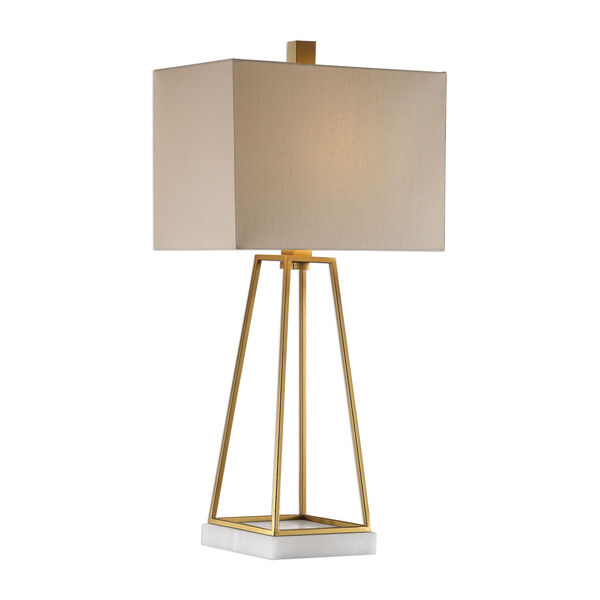Mackean Metallic Gold One-Light Table Lamp, image 1