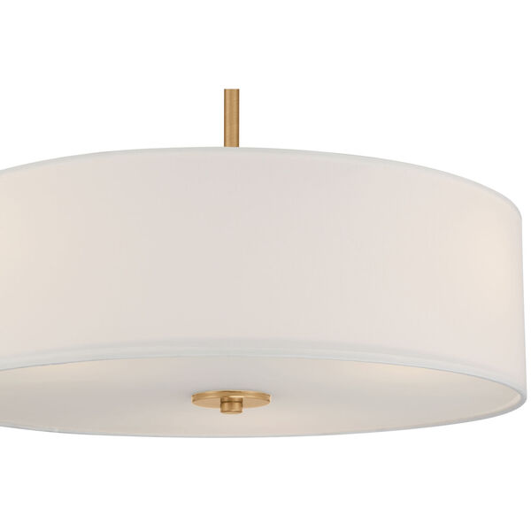 Mid Town Brass-Antique and Satin Three-Light LED Pendant, image 5