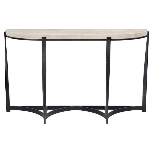 Berkshire Aged Pewter and Black Console Table, image 1