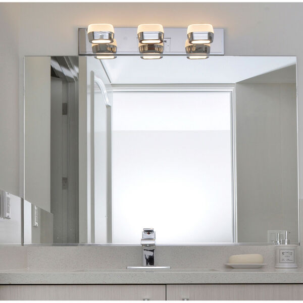Volt Polished Chrome Six-Light LED 21-Inch Bath Fixture, image 6