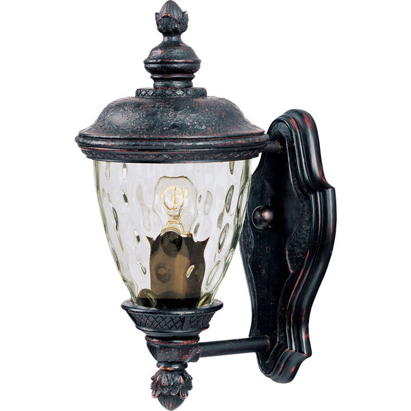 Carriage House Oriental Bronze One-Light Outdoor Wall Mount with Water Glass, image 1